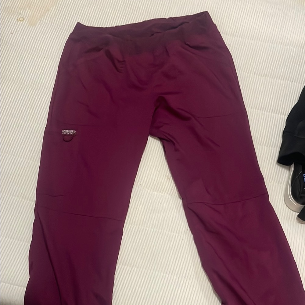 Burgundy scrub Pants